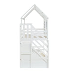 Massivholz-Kinderbett mit Doppelstock-Funktion