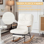 Stabiler, rutschfester Schaukelstuhl – Komfortable Stoffpolsterung für Wohnzimmer & Terrasse