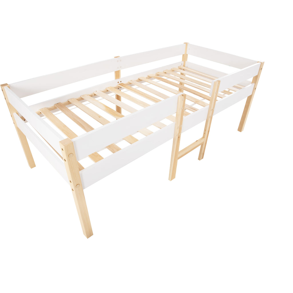 Massives Kinderbett aus Kiefernholz – Perfekt für Jungen & Mädchen – 200 x 90 cm