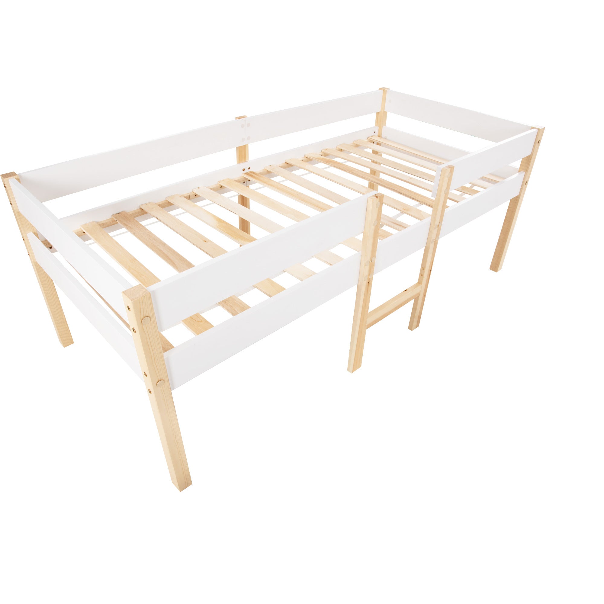 Massives Kinderbett aus Kiefernholz – Perfekt für Jungen & Mädchen – 200 x 90 cm
