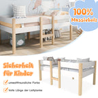 Massives Kinderbett aus Kiefernholz – Perfekt für Jungen & Mädchen – 200 x 90 cm