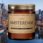 Amsterdam Duftkerze - Cannabispflanze | Kaschmirholz | Blumen-0