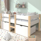 Massives Kinderbett aus Kiefernholz – Perfekt für Jungen & Mädchen – 200 x 90 cm